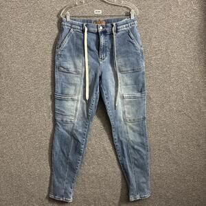 Judy Blue Women's Size 11/30 Stretch Denim Cargo Pocket Jogger Pants